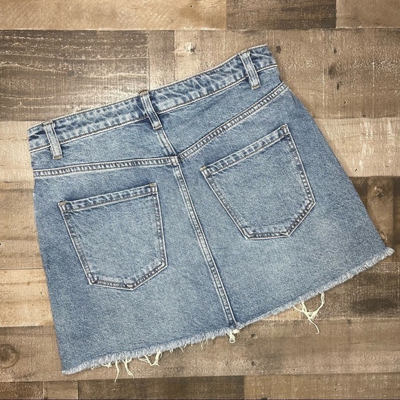 Free People Mini Zip It Up Denim Skirt size 28 - Picture 10 of 15